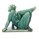 Aabenraa Antikvitetshandel presents: Jesn Jacob Bregnø, 1877-1976, Art Deco stoneware figurine. Signed JB. H. ...