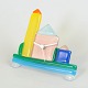 Barovier & Toso, Murano glass table clock.