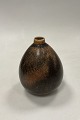 Danam Antik presents: Saxbo Vase in Brown Harefure glaze No. 76