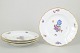 L'Art presents: Royal Copenhagen Saxon flower, set of four dinner plates.