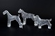 L'Art presents: Bertil Vallien for Kosta Boda, set of three glass figures “Kennel”.