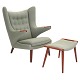 Hans J. Wegner “Papa Bear”. Wingback teak easy chair ...