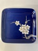 Antik Huset presents: Bing & Grondahl Square Asian Dish Motif Flowers. Decoration No. 196-5455