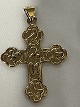 Antik Huset presents: Day cross in 14 carat gold, with Jesus and the 4 evangelists. hallmarked 585