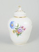 L'Art presents: Royal Copenhagen Saxon flower, lidded jar.