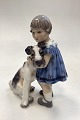 Dahl Jensen Girl with Fox Terrier No. 1085