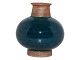 Antik K presents: Bing & Grondahl art potteryMiniature vase with blue/green glaze