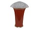 Antik K presents: Royal CopenhagenRed triangular Craquele vase