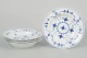 L'Art presents: Royal Copenhagen Blue Fluted Plain, set of four deep plates.