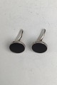 Danam Antik presents: Georg Jensen Sterling Silver Cufflinks No. 201B (Onyx)