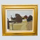 Antik Damgaard-Lauritsen presents: Jack Kampmann; Oil painting, Faroe Islands