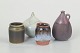L'Art presents: Set of four miniature studio ceramic vases from Swedish ceramicists.