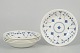 L'Art presents: Set of five deep plates in blue fluted style by Churchill Staffordshire.