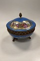 Danam Antik presents: Round Bowl in porcelain with Bronze mounting in Sevres Style