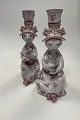 Danam Antik presents: Pair of Bjørn Wiinblad Studio Figurines in red Woman Figurines from 1986 and 1987