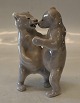 Klosterkælderen presents: 0824-1233 Two bears standing 13 x 8 cm Erik Nielsen 1907 Royal Copenhagen 