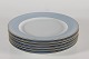 Stari Antik presents: Royal CopenhagenSet of six changer plates with light blue rim
