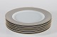 Stari Antik presents: Royal CopenhagenSet of six changer plates with light brown rim