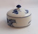 Lundin Antique presents: Royal Copenhagen. Bonbonniere with butterfly. Model 2115. Diameter 8.5 cm. Height 7 ...