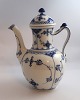 Lundin Antique presents: Royal Copenhagen. Blue Fluted, half lace. Coffee pot. Model 519. Height 25 cm. (1 ...