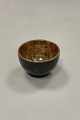 Danam Antik presents: Aluminia Confetti Black Sugar Bowl with Gold