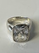 Antik Huset presents: Signet ring Sterling silver with stoneSize 64