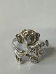 Antik Huset presents: Design silver ring with rosesSize 54