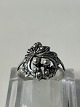 Antik Huset presents: Silver ring with elegant pattern, size 54