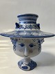Bjørn Wiinblad Woman's Head Vase with Hat as Lid No. ...