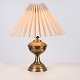 Osted Antik & Design presents: Brass Lamp with White Shade from the 1930s