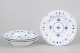 L'Art presents: Royal Copenhagen Blue Fluted Plain, set of four deep plates.