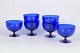 Monica Bratt for Reijmyre, set of six art glass stemmed ...