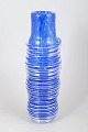 L'Art presents: Monica Backström for Kosta Boda, large ribbed glass vase model 40137.