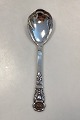 Danam Antik presents: Grann og Laglye Silver Ornamental Serving Spoon with Amber