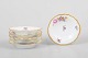L'Art presents: Royal Copenhagen Saxon Flower, set of six butter pads or caviar dishes.