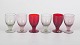 Monica Bratt for Reijmyre, set of six schnapps glasses.
