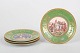 L'Art presents: Capodimonte, set of four dishes with Napoleon scenes.