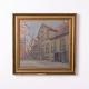 Osted Antik & Design presents: Oil Painting on Canvas Depicting an Older Building in Gilt Wooden Frame Dated 1916