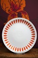 K&Co. presents: Retro lunch plate from Lyngby Porcelain (Danild) from the 60s in the Orange Lotus pattern...