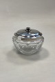 Danam Antik presents: Georg Jensen Sterling Silver and Baccarat Crystal Confiture Glass Jar No. 486