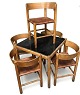 Lundin Antique presents: Vintage Mogens Lassen Corner Chairs with matching table.More chairs and tables are ...