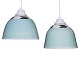 Antik K presents: Modern Danish CeramicsTwo small mint green ceiling lamps from around 1990-2000