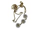 Antik K presents: Georg Jensen silverNecklace with three Daisies