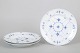 L'Art presents: Royal Copenhagen Blue Fluted Plain set of three dinner plates.