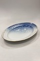 Danam Antik presents: Bing and Grondahl Seagull with Gold Oval dish with openwork edge No. 15/315.5