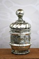 K&Co. presents: Rare 19th century mouth-blown lidded jar in Mercury Glass...