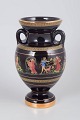 L'Art presents: Greek porcelain vase with 24 karat gold decoration.