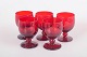 L'Art presents: Monica Bratt for Reijmyre, set of five glasses.