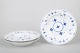 L'Art presents: Royal Copenhagen Blue Fluted Plain, set of three deep plates.