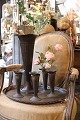 K&Co. presents: Decorative, old French flower vases from a flower shop in metal with a super nice patina...